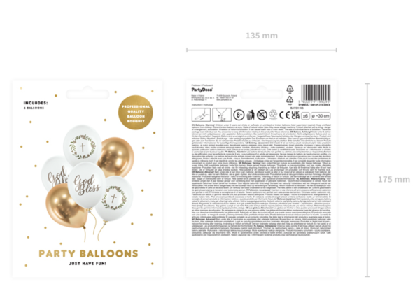 Latexballon - SET: Gott segne dich - ø 30cm (6 Stück)